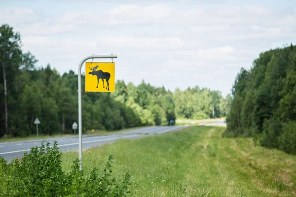 Älg skylt — Stockfoto