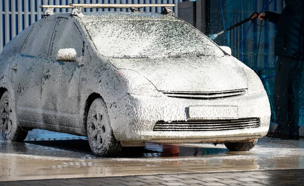 Self service car wash — Stock Photo, Image