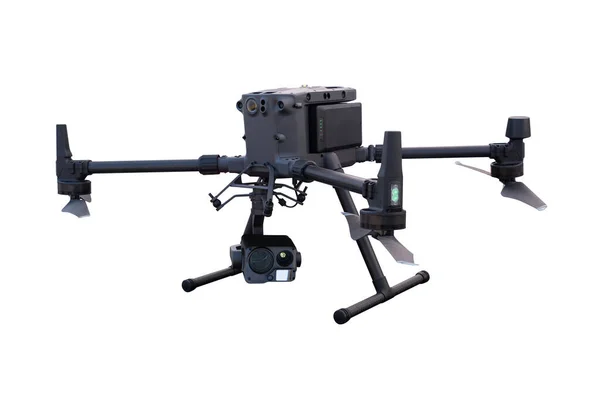 Drone Industriale Isolato Sfondo Bianco — Foto Stock