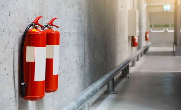 Extintores Almacén Seguridad Contra Incendios — Foto de Stock