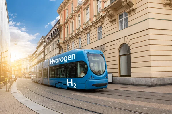 Hidrojen Yakıt Hücresi Tramvayı — Stok fotoğraf