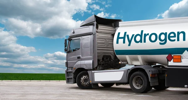 Camião a combustível para hidrogénio — Fotografia de Stock