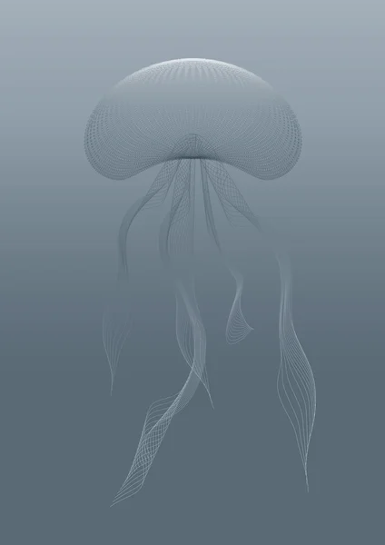 Miejsca magiczne Jellyfish — Wektor stockowy