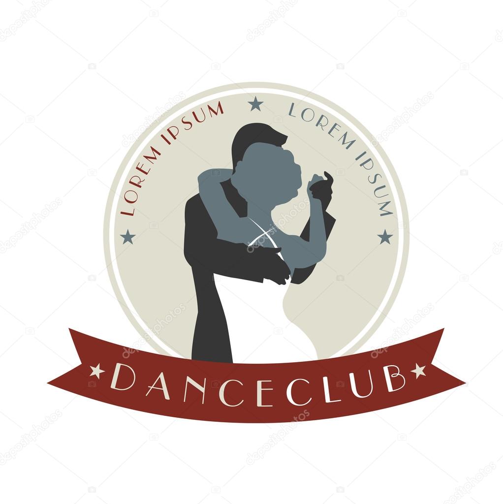 Vintage style logo dance