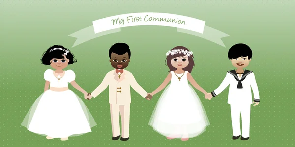 My First Communion — Stock Vector