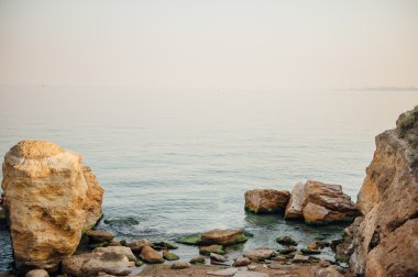 Güzel deniz manzarası. Doğanın kompozisyon. günbatımı