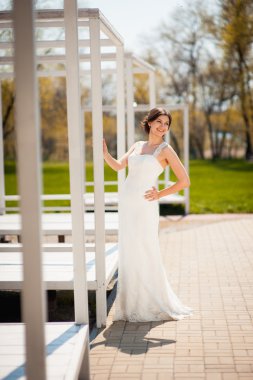 Lüks gelinlik güzel genç gelin