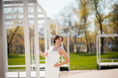 Lüks gelinlik güzel genç gelin