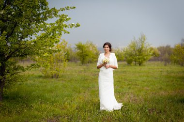 Lüks gelinlik güzel genç gelin