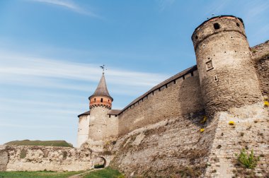 Ortaçağ Kalesi kale Kamenetz-Podolsk Ukrayna