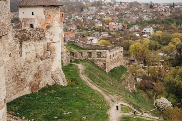 Średniowieczny Zamek Twierdza Ukraina Kamjanca-Podolskiego — Zdjęcie stockowe