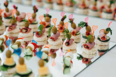 Etkinlik olarak lezzetli kanepeler