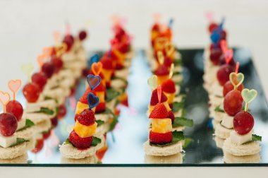 Etkinlik olarak lezzetli kanepeler