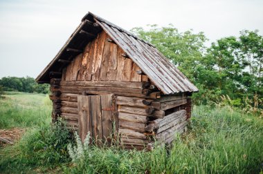 Dağ - Ukrayna eski ahşap evde
