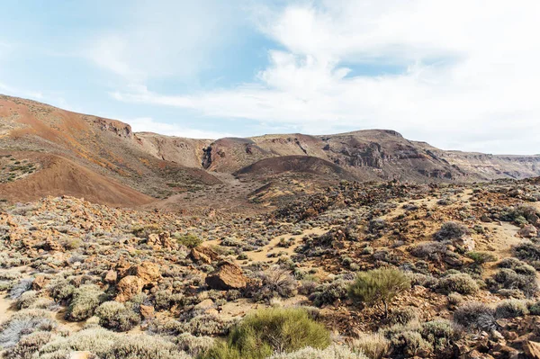 테이데 국립 공원. 화산의 아름다운 모습 사막 분화구. — 스톡 사진
