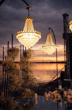 Lüks düğün fotoğraflarının çekildiği bir yer.