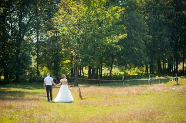 Sevgili Şehir Parkı üzerinde tutun el ile çalışan