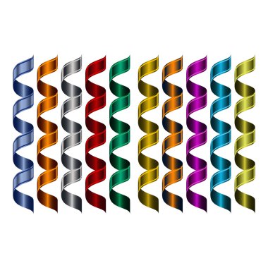 Vectoc Ribbon.Colorful ayarla