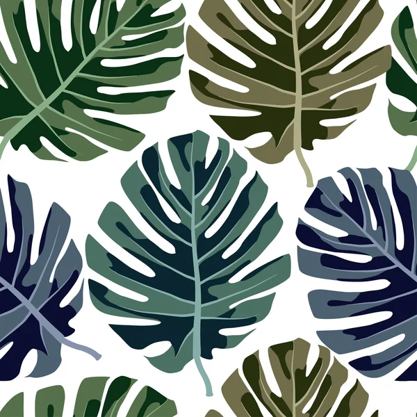 Μοτίβο με πολύχρωμα φύλλα — Διανυσματικό Αρχείο