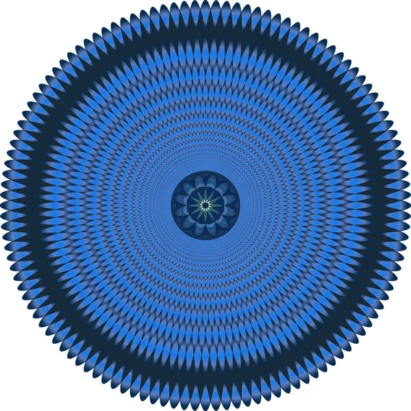 Illusione astratta blu — Foto Stock