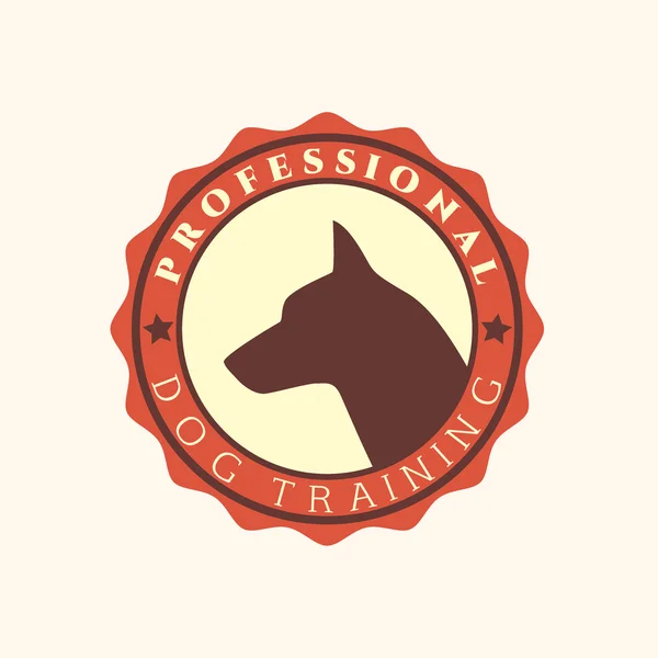 Insigna de antrenament pentru câini — Vector de stoc