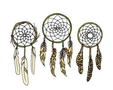 Elle çizilmiş dreamcatcher