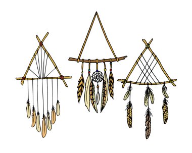 Elle çizilmiş dreamcatcher