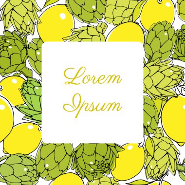 Vejetaryen kartı şablonu