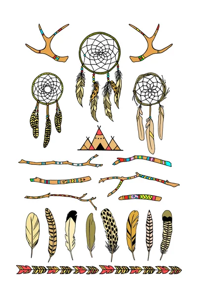 手描き部族の要素 — ストックベクタ