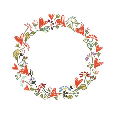 vektör çerçeve çiçek