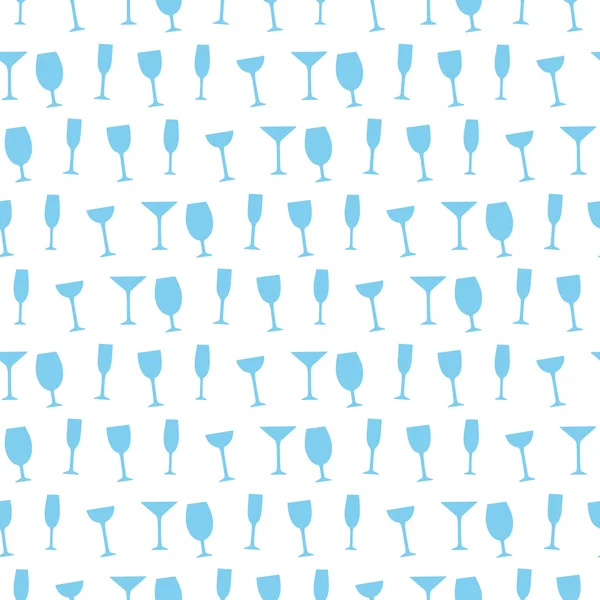 Patrón sin costura vectorial con copas de vino. Fondo para el menú . — Archivo Imágenes Vectoriales