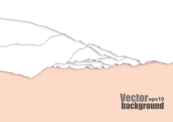 Textur aus zerrissenem Papier. Vektorillustration. Webseite Hintergrund — Stockvektor