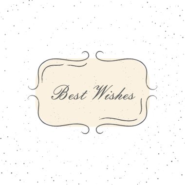 Vintage doku arka plan karede vektör Illustration. Düğün davet şablonu. En iyi diler alıntı.