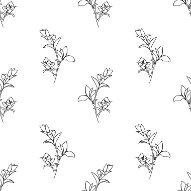 Vektör Dikişsiz desen mürekkep el ile otlar çizilmiş. Botanik arka plan. Organik Dükkanı desen.