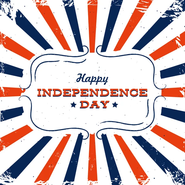Cartel tipográfico del Día de la Independencia. Ilustración vectorial.El 4 de julio. Feliz Día de la Independencia - estandarte . — Vector de stock