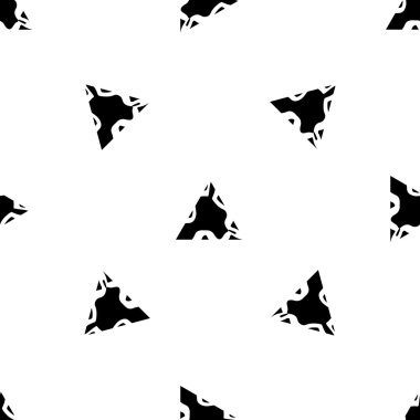 Elle çizilmiş vektör seamless modeli. Geometrik şekiller izole. Kumaş doku