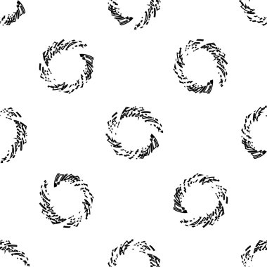 El çizilen illüstrasyon mürekkep lekeli yaptı. Vektör izole. Lekeli sorunsuz doku. Kumaş tasarım