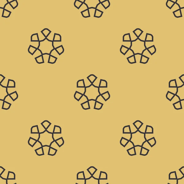 ダマスク織のエレガントな壁紙。シームレスなベクトルの背景。グレーと黄金色。テキスタイル デザイン. ベクターグラフィックス