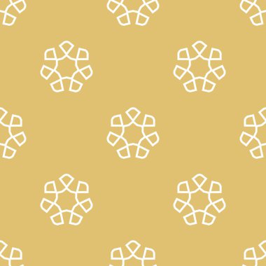 Damasko zarif duvar kağıdı. Sorunsuz vektör arka plan. Beyaz ve altın renkleri. Kumaş deseni