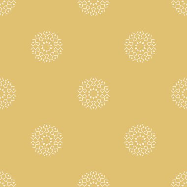 Damasko zarif seamless modeli. Vektör arka plan. Beyaz ve altın renkleri. Kumaş deseni