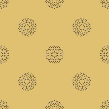 Vektör seamless modeli. Gri ve altın renkleri. Damasko Tekstil desen