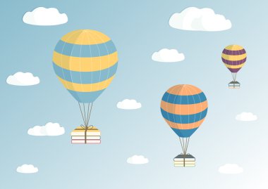 Gökyüzünde balonlar