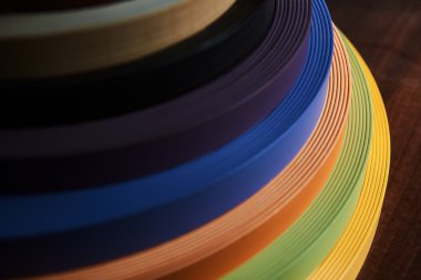renkli termoplastik kenarları kümesi