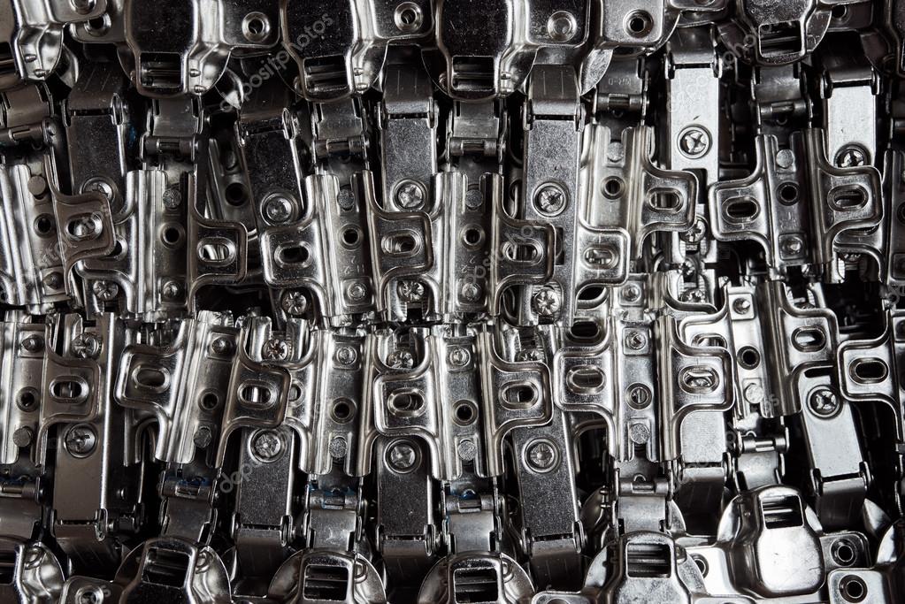 Möbel Scharnier Nahaufnahme Blick auf Küchenschrank — Stockfoto