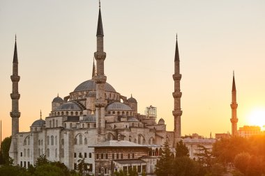 İstanbul 'daki Mavi Cami, Türkiye. Sultanahmet Camii.