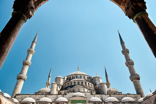 De blauwe moskee, sultanahmet camii, istanbul, Turkije. — Stockfoto
