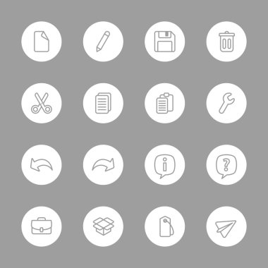 satırı web simgesi üzerinde beyaz daire ayarla