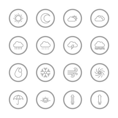 gri satırı hava simgesi ile daire çerçeve ayarla