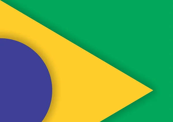 Abstraktní Brazílie barevné schéma materiálovém provedení pozadí vektorové ilustrace — Stockový vektor