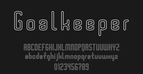 Set Alfabetten Lettertype Letters Cijfers Modern Abstract Ontwerp Concept Vector — Stockvector